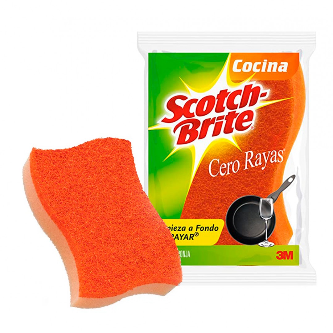 fibra-esponja-3m-cero-rayas-naranja-sct3923